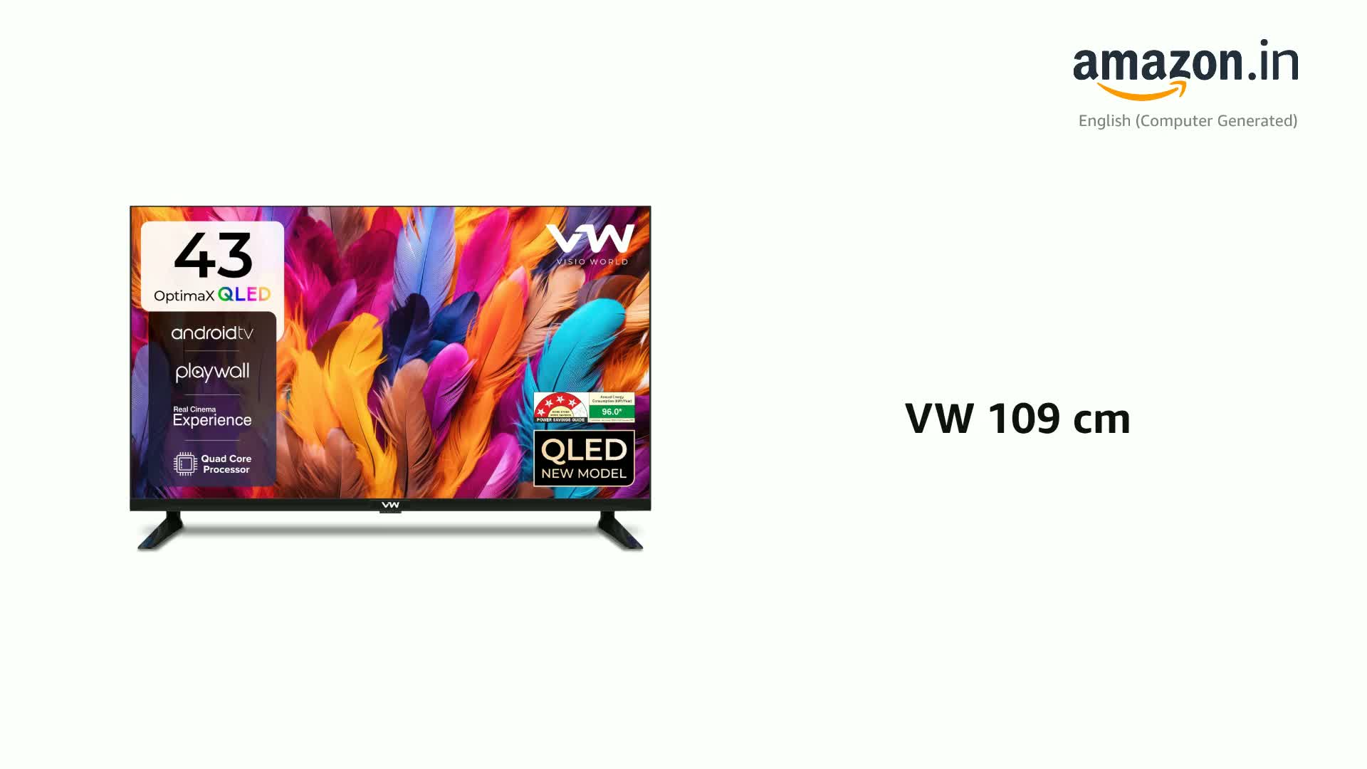 43インチ 4K HDR Android TV たのメル便 KODAK 108 cm (43 inch) Full HD LED Smart Android TV with Android
